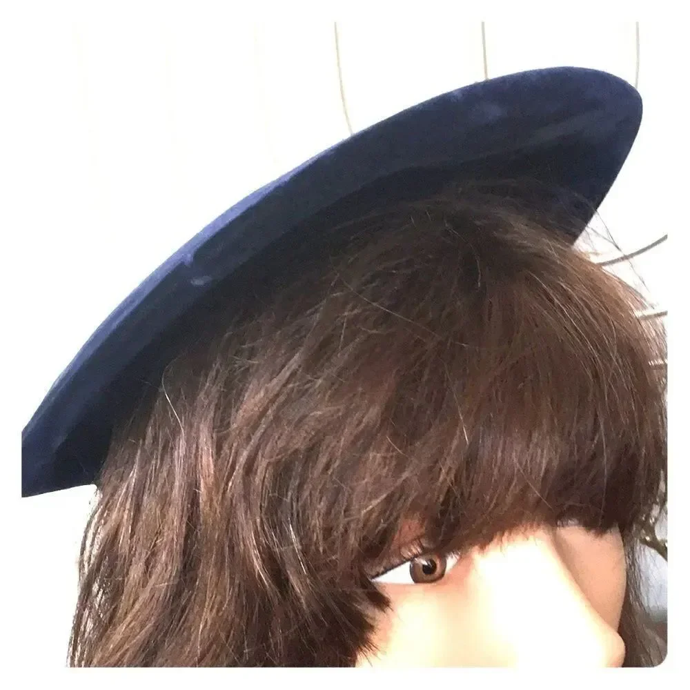 Vintage Navy Velvet New York Nell Hat